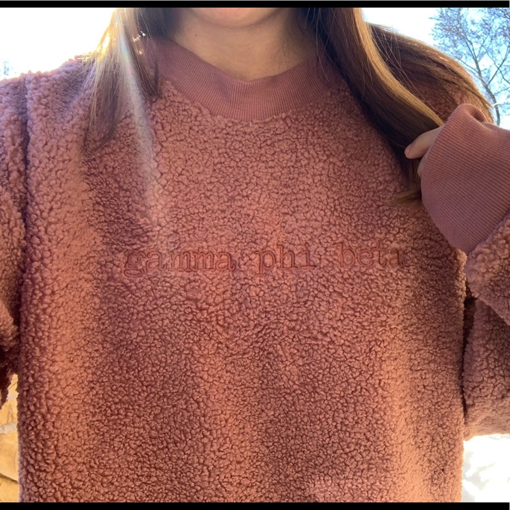 Gamma Phi Beta Shearling Crewneck